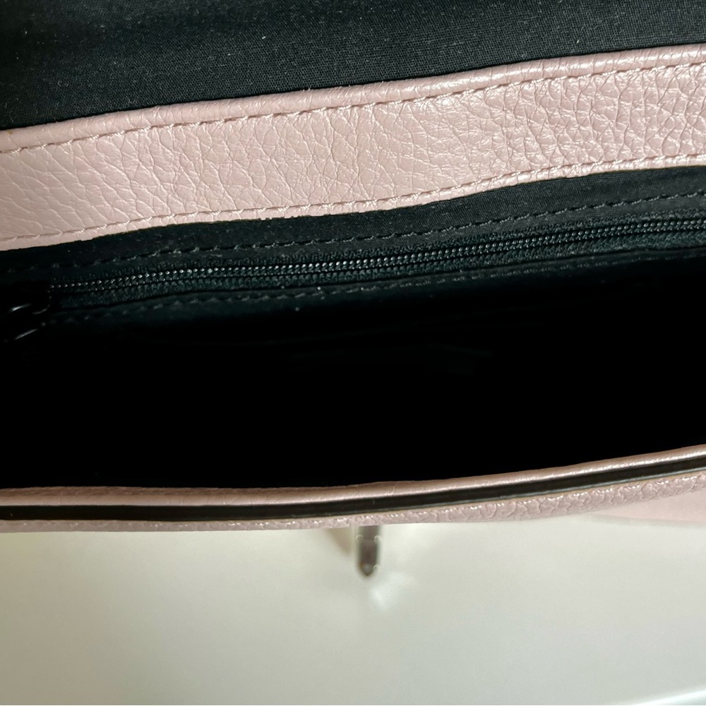 Rebecca Minkoff Love Crossbody Blush Pink Quilted Leather Feminine Quiet Luxury - Picture 6 of 15